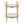 Rhonda - Contemporary / Glam Side Table - Gold / Clear