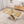 Retractable Square Dining Table, Seating 4 - 6 People, Cross Base With Stainless Steel Tubing, Expandable - Natural