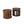 2Piece Round Coffee Table Set, Modern Nesting Side Tables with Sliding Door Storage
