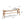Design Natural Oak Wood Dining Bench with Handwoven Cane Seat in White