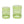 Outdoor Metal Side Table Set of 2