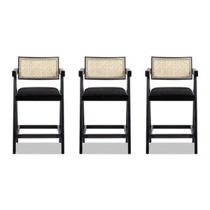25.5" The Milano Ascensore™ Bar Stools — Set of Three