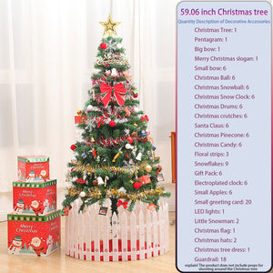 5ft Artificial Christmas Tree with LED Lights - Green