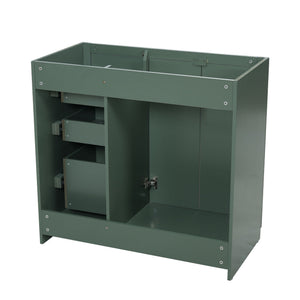 Retro Style Bathroom Vanity, 3 Drawers & Soft Closing Doors