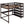 Loft Bed With Storage Shelves And Under Bed Desk