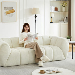 Modern Sofa With Piano Key Backrest