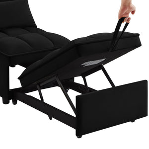 4 in1 Multi-Function Single Sofa Bed with Storage Pockets