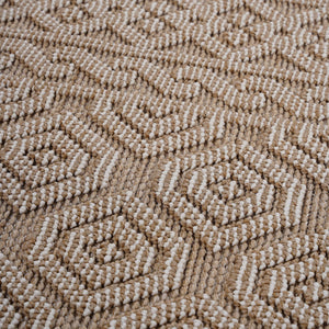 Guros - 6' X 9' Geometric Indoor / Outdoor Area Rug - Mocha