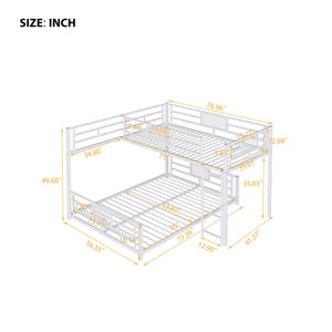 L-Shaped Bunk Bed