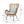 Modern Aesthetic Outdoor Rattan Accent Chair With Metal Legs