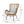 Modern Aesthetic Outdoor Rattan Accent Chair With Metal Legs