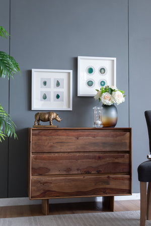 Set of 2 Shadow Box Wall Décor with Agate