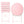 3 Pieces Patio Bistro Balcony Metal Chair Table Set - Pink