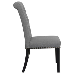 Tufted Rolled Backrest Side Chairs (Set of 2)
