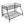 Modern Twin Over Full Metal Bunk Bed With Trundle And Dual Side Ladder And Metal Design - Black / Brown