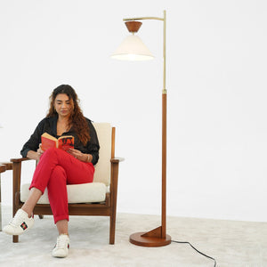 Floor Lamp, Standing Light For Living Room - Brown