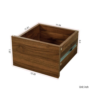 Kitchen Sideboard, Small Countertop Organizer with Sliding Glass Doors and Drawers
