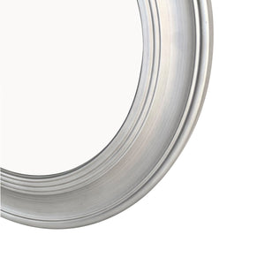Vintage Round Wall Mirror, Brushed