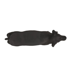 MGO Dog Bench - Outdoor Labrador Design, Matte Black