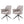 Dining Chair With Soft Cushion And 360° Rotation, Comfortable Armrest For Kitchen (Set of 2) - Gray