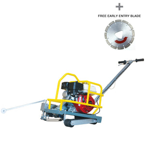 6" Early Entry Green Concrete Saw with 3.5 HP Honda GX120 Engine - TRAPSKI