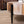 Rustic Manufactured Wood Flower-Shaped Coffee Table with Metal Legs