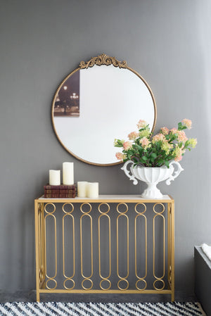 Classic Design Mirror With Baroque Inspired Frame
