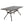 Celestine Outdoor Cast Aluminum Dining Table with Floral Lattice Design and Umbrella Holder