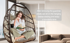 Khaki Hanging Swing Egg Chair