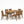 7 Piece Outdoor Acacia Wood Dining Set