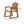 Della Wood Armchair Set of 2 Outdoor Dining Chairs - Cream