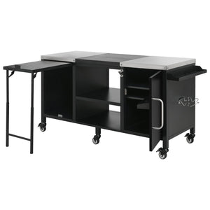 K&K 72.4' Large Grill Table for Big Green Egg