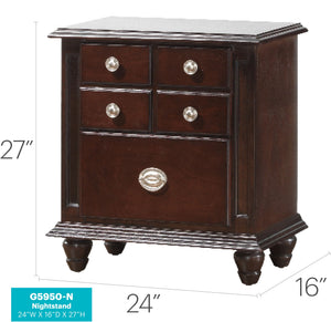 Summit - Nightstand - Cappuccino