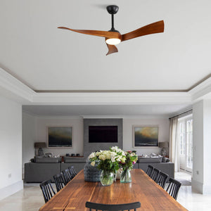 Ceiling Fan With Reversible DC Motor - Black