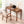 Desk With Drawers, Smooth Edge Design - Walnut