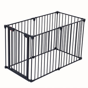 Adjustable Safety Gate Play Yard Metal Doorways Fireplace Fence Christmas Tree Fence Gate For House Stairs Gate Prohibited Area Fence
