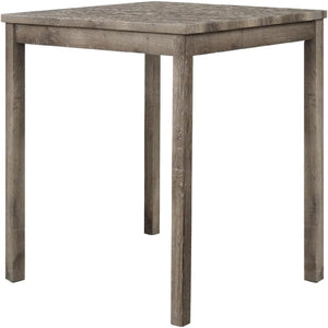 Transitional Counter Dining Set With 4 Tufted Stools