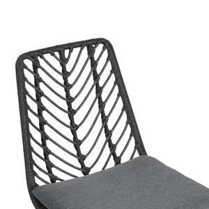 DEJA Chair 2PCS with 2 Cushions, Gray