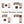 HDPE Outdoor Patio Sofa Set, 3-Piece Modern Conversation Set