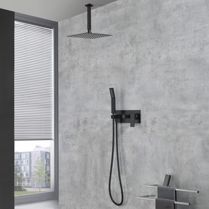 Matte Black Shower Head Set