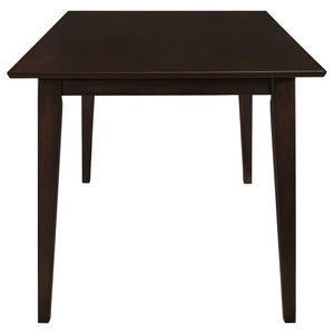 Gianna - 5 Piece Rectangular Dining Set With Table Upholstered Chairs - Cappuccino