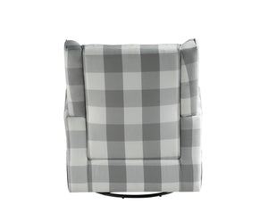 Patli Glider Chair With Swivel - Gray / White