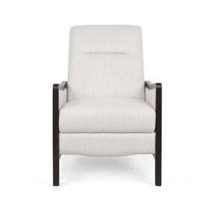 Drury Contemporary Fabric Upholstered Pushback Recliner
