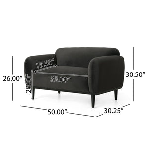 Loveseat Sofa - 50" Dark