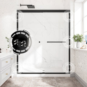 55"-60" W x 72" H Matte Shower Door
