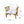 4-Pieces Acacia Wood Patio Furniture Set with Cushions