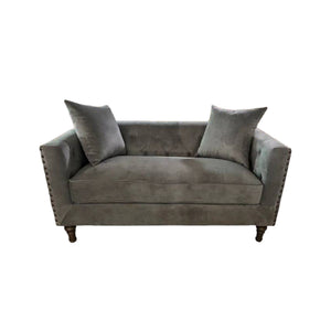 Sidonia - Loveseat With 2 Pillows - Gray