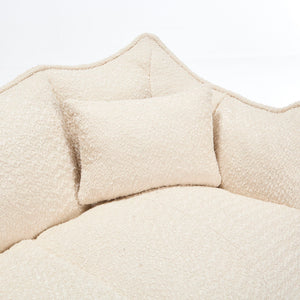 Comfortable Dual Beanbag Chair With High Resilience Foam Core For 2 People