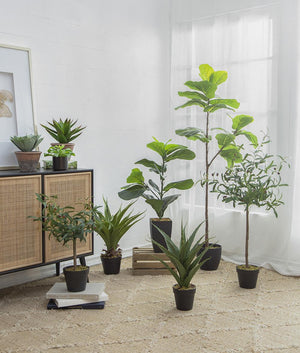 20x16x35" Artificial Fiddle-Leaf Fig Potted Plant