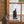 Half Round Elongated Mirror With Decorative Window Look Classic Architecture Style Solid Fir Wood Interior Decor - Brown